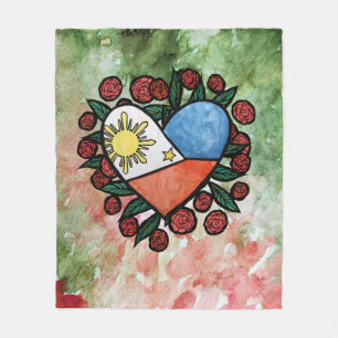 Philippinen-Flagge Fleecedecke