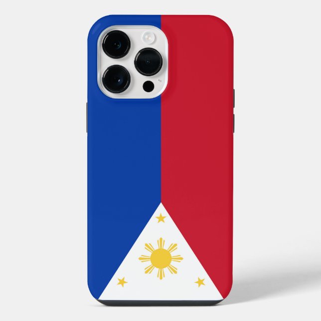 Philippinen-Flagge iPhone 14 Pro Max Hülle (Rückseite)