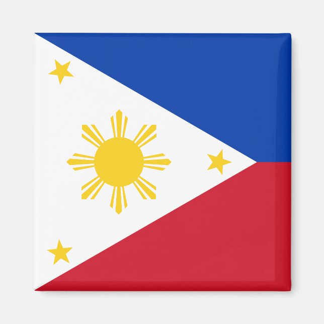 Philippinen-Flagge Magnet (Vorne)