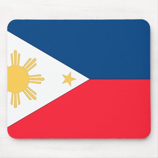 Philippinen-Flagge Mousepad (Vorne)