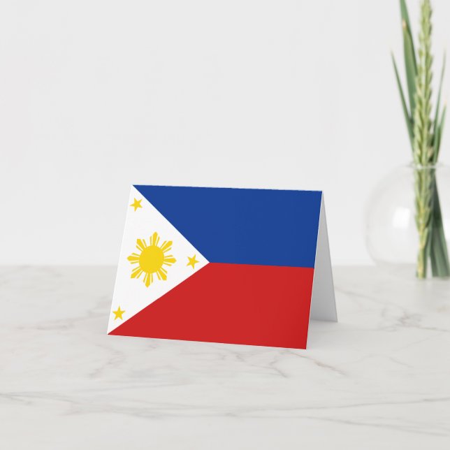 Philippinen-Flagge Notecard Karte (Vorderseite)