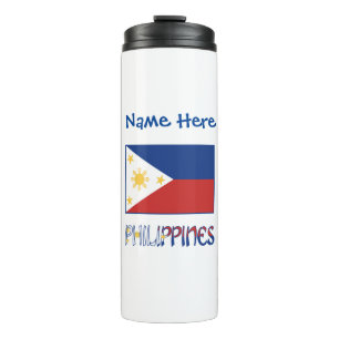 Philippinen-Flagge Personalisiert Thermosbecher