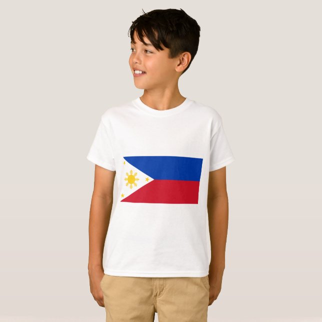 Philippinen-Flagge T-Shirt (Vorne ganz)