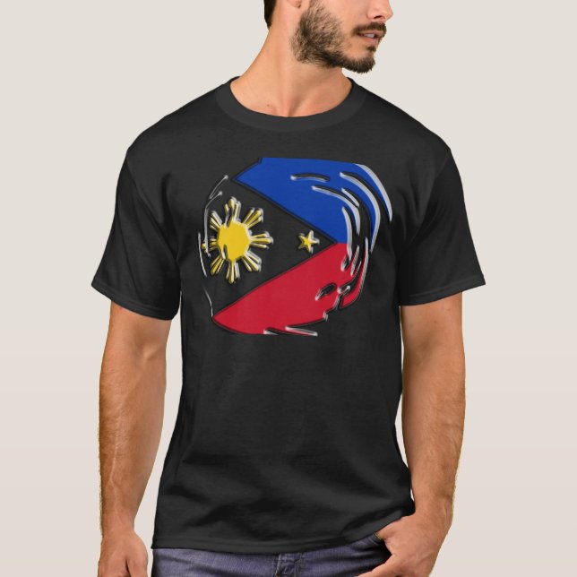 Philippinen-Flagge T-Shirt (Vorderseite)