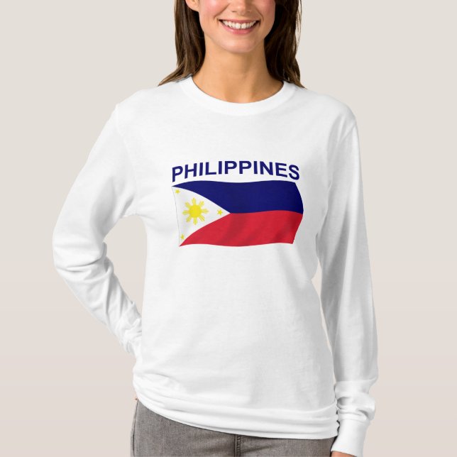 Philippinen-Flagge T-Shirt (Vorderseite)