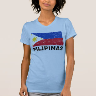 Philippinen-Flagge Vintage T-Shirt