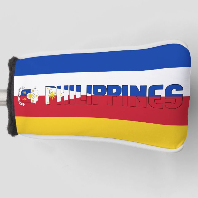 Philippinen Flaggen Gorgetic Patriotic Golf Headcover (Vorderseite)