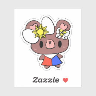 Philippinen-Flaggen-Outfit-Bär Kawaii Süßer Aufkle Aufkleber