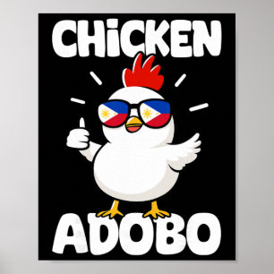 Philippinen-Hähnchen-Adobo-Design Filipino Pinay F Poster