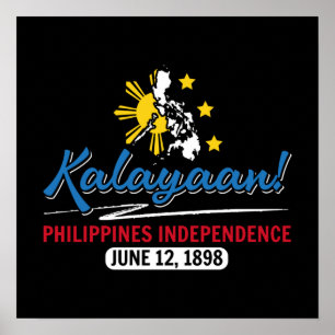 Philippinen Kalayaischer Unabhängigkeitstag Poster
