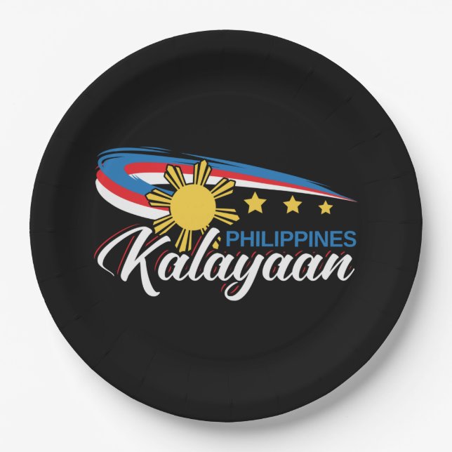 Philippinen - Kalayaischer Unabhängigkeitsurlaub Pappteller (Vorderseite)