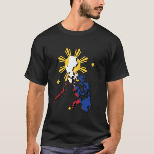 Philippinen Karte Filipina Filipino Pride Pinoy T-Shirt