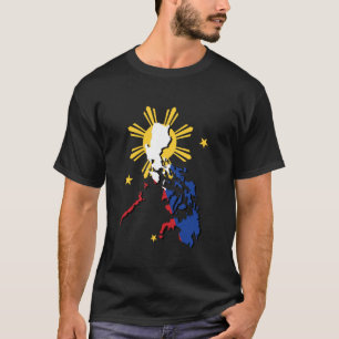 Philippinen Karte Filipina Filipino Pride Pinoy T-Shirt