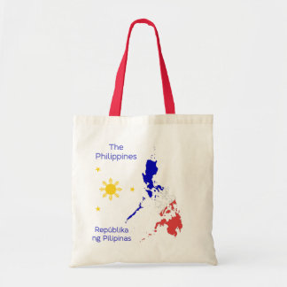 Philippinen-Karten-grafische Leinwand-Tasche Tragetasche