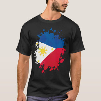 Philippinen Landesflagge Landessymbol Symbol Reise T-Shirt
