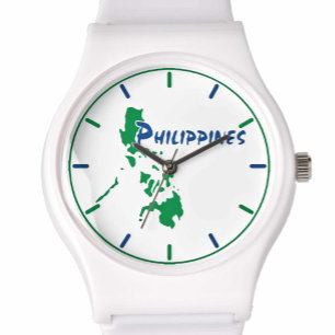 Philippinen Map Wristwatch Armbanduhr