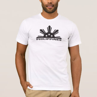 Philippinen mit der Karte Rückseite an T-Shirt