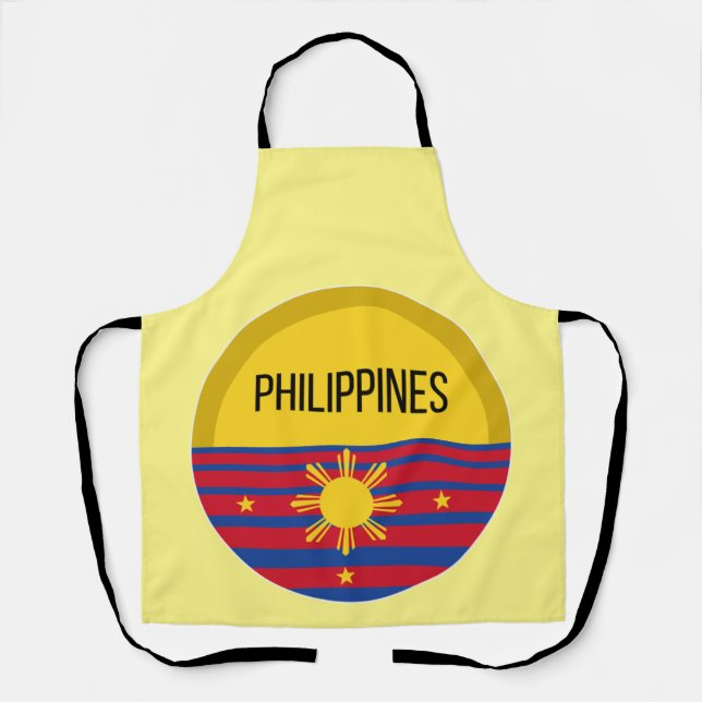 Philippinen Niedliche Design Ideenmuster Sunset Schürze (Vorderseite)