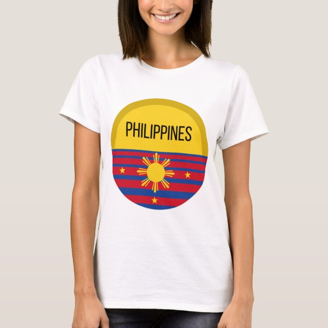 Philippinen Niedliche Design Ideenmuster Sunset T-Shirt (Vorderseite)