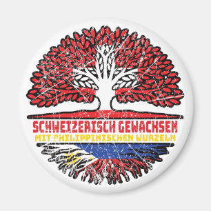 Philippinen Philippinisch Schweizer Schweiz Baum Magnet