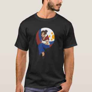 Philippinen Pinay Filipina Pride Proud Flag Beauti T-Shirt