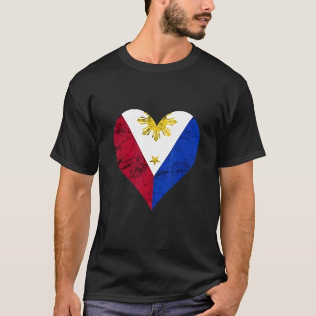 Philippinen Pinoy Liebe Pride Philippino F T-Shirt (Vorderseite)