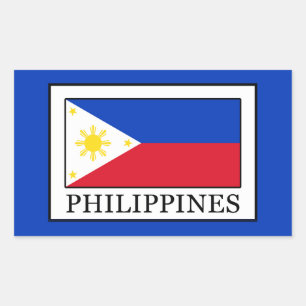Philippinen Rechteckiger Aufkleber