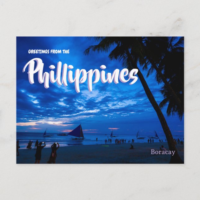 Philippinen Reise Postkarte (Vorderseite)