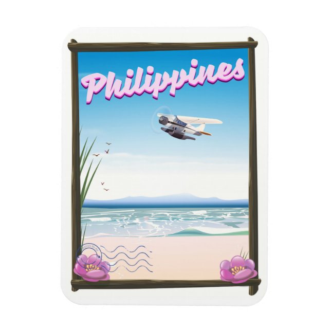 Philippinen Reiseplakat Magnet (Vertikal)