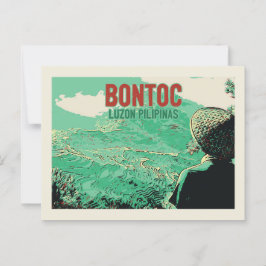 Philippinen, Reiterrassen auf der Insel Bontoc Luz Postkarte