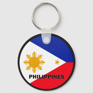 Philippinen-Roundel-Qualitätsflagge Schlüsselanhänger
