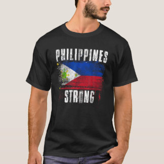 Philippinen starke Not leidende Flagge Filipino Pr T-Shirt