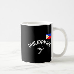 Philippinen Stolz pinoy Sport Skifahren Filipino  Kaffeetasse