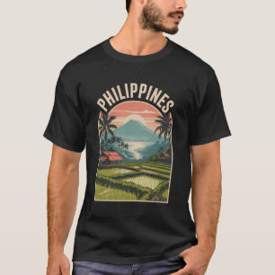 Philippinen Tropische Insel Sonnenuntergang, Reisf T-Shirt