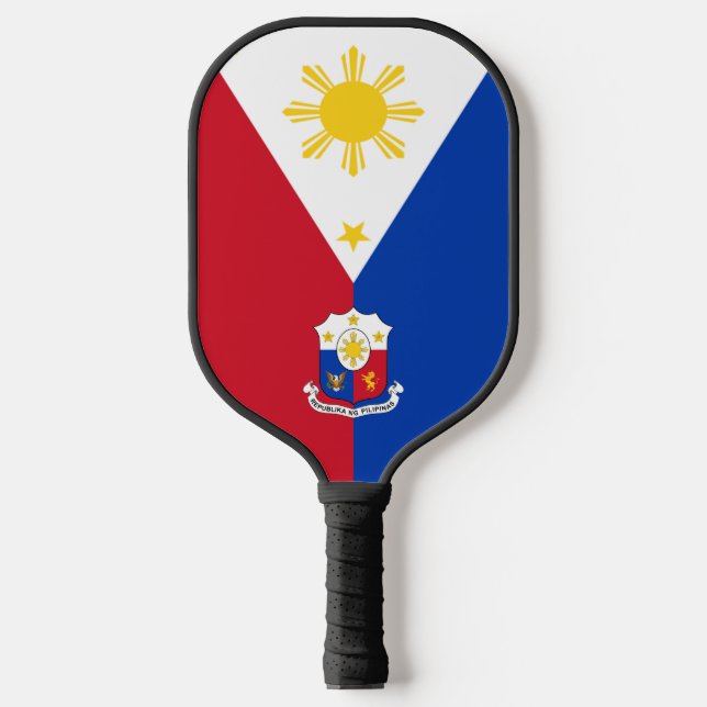 Philippinen-Wappen Pickleball Schläger (Vorderseite)