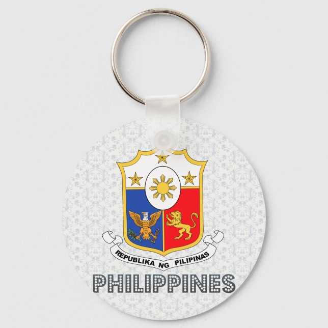Philippinen-Wappen Schlüsselanhänger (Vorderseite)