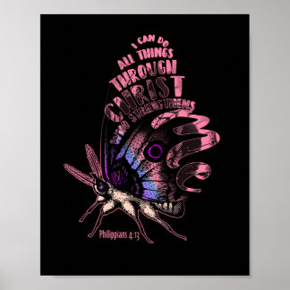 Philippiner 4 13 Christlicher Bibelverse-Schmetter Poster