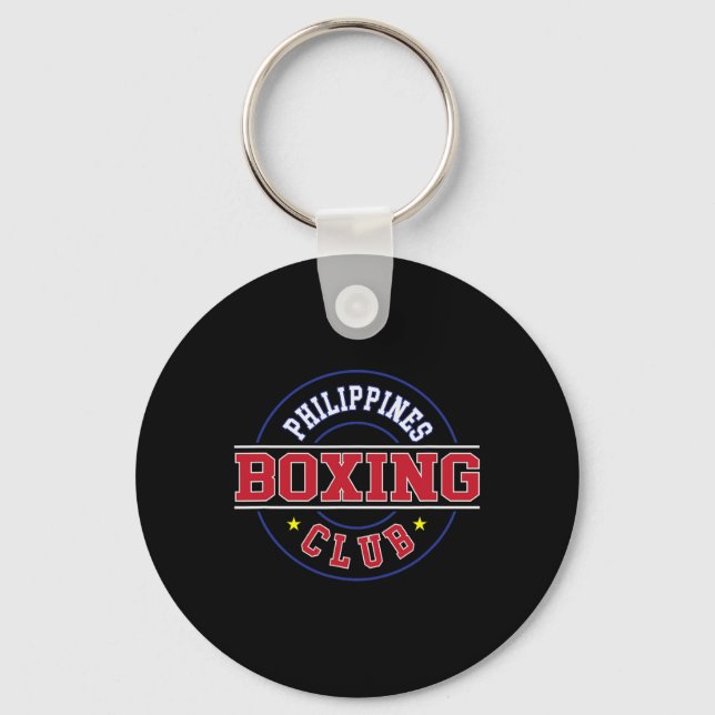 Philippines Boxing Club Gym Boxer Filipino Pinoy P Schlüsselanhänger (Vorderseite)