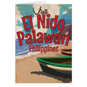 Philippines, El Nido, Palawan Travel poster.