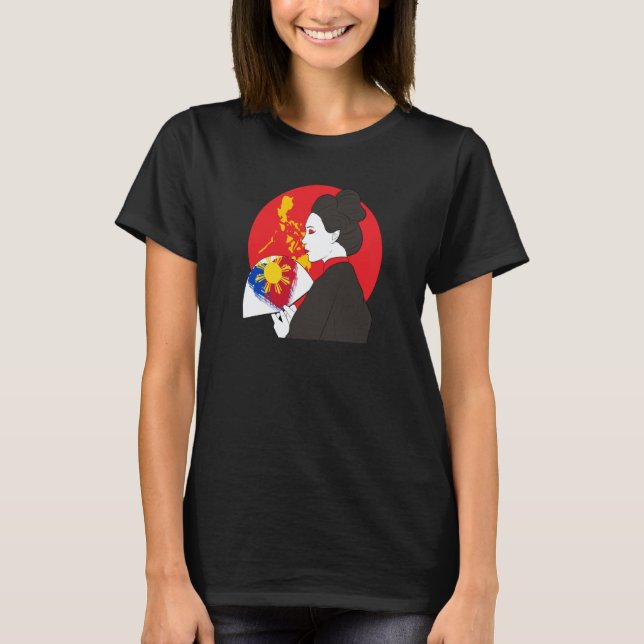 Philippines Filipino Japanese Japan Japino Flag Fr T-Shirt (Vorderseite)