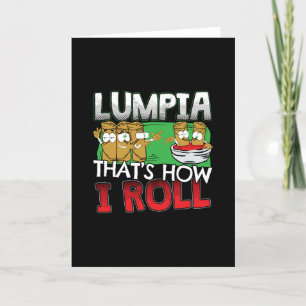 Philippines Filipino Lumpia Food Cartoon Karte