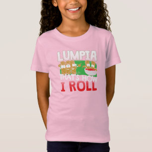 Philippines Filipino Lumpia Food Cartoon T-Shirt