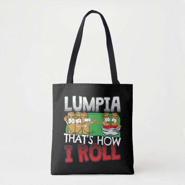 Philippines Filipino Lumpia Food Cartoon Tasche (Vorderseite)