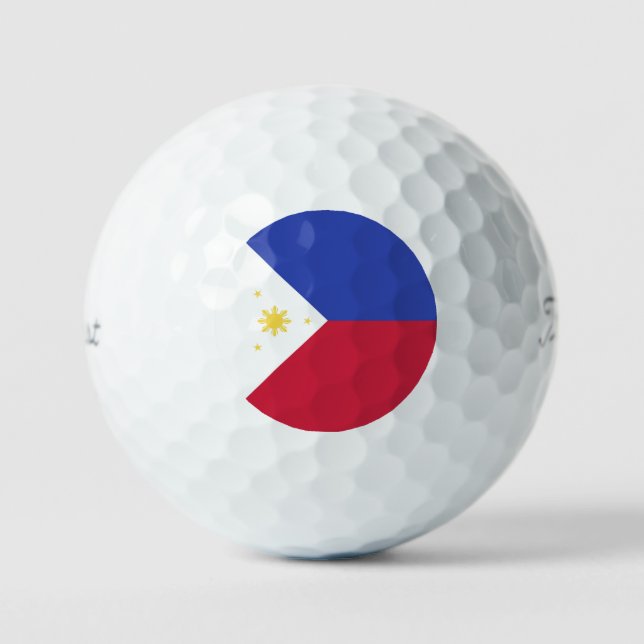 Philippines Flag Emblem Golfball (Vorderseite)