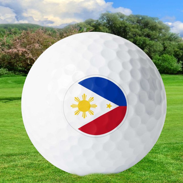 Philippines Golf Balls, Philippinische Flaggenpatr Golfball (Von Creator hochgeladen)