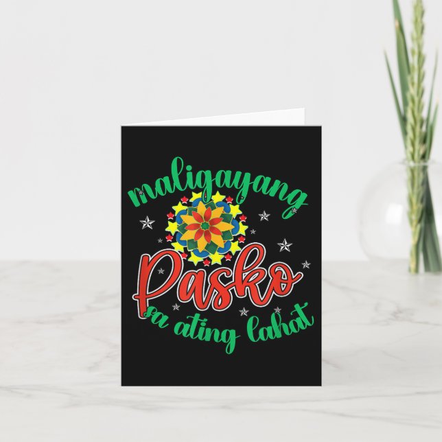 Philippines Pilipinas Filipino Weihnachtsparol Xma Karte (Vorderseite)
