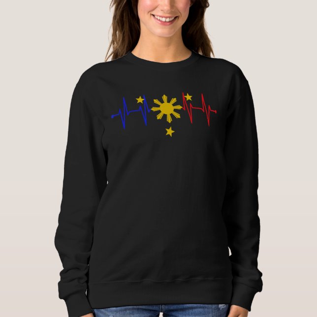 Philippines Pinoy Pinay Filipino Filipina Pride He Sweatshirt (Vorderseite)
