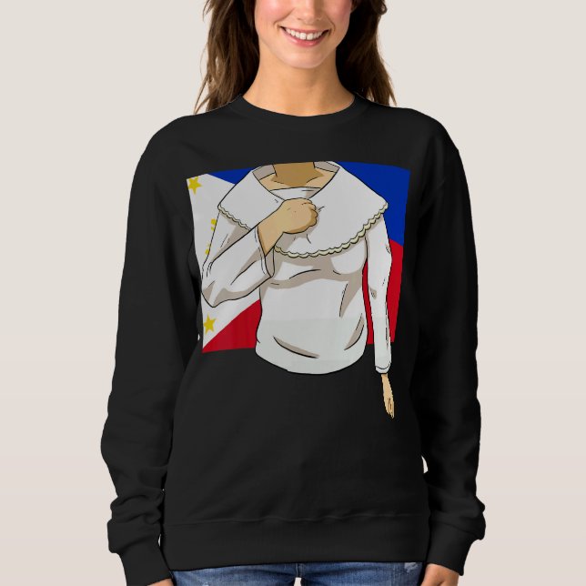 Philippines Pinoy Pinay Filipino Filipina Pride Pr Sweatshirt (Vorderseite)