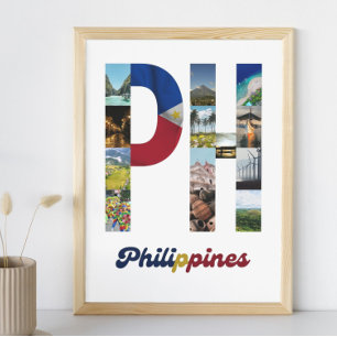 Philippines Poster Filipino Wall Art Deco PH
