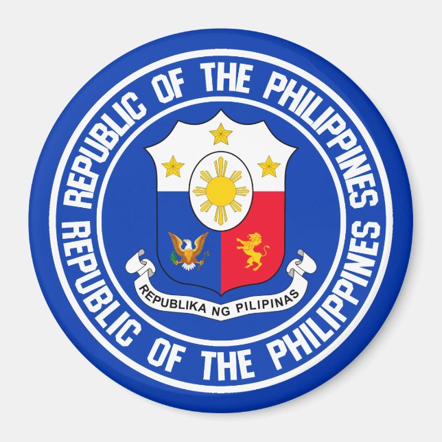 Philippines Round Emblem Magnet (Vorne)
